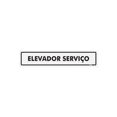 PLACA ELEVADOR SERVICO PS436 0,80MM 30X6,5CM