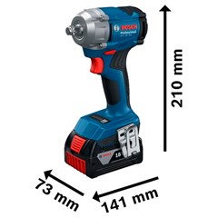 CHAVE DE IMPACTO GDS 18V-350+MAL+2B BOSCH