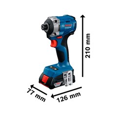 CHAVE DE IMPACTO 18V GDR 18V-215 +MAL+2B BOSCH