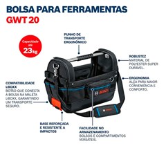 BOLSA TRANS DE FERRAMENTA GWT 20 BOSCH