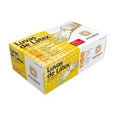 LUVA LATEX DESC C/PO CX100 DK T/G CA CA 44157