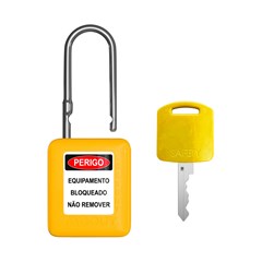 CADEADO BLOQ PL HASTE CRO 38MM 1CH AM SEGR IGUAIS