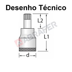CHAVE SOQUETE MULTIDENTADA INX19-8 GEDORE BLUE